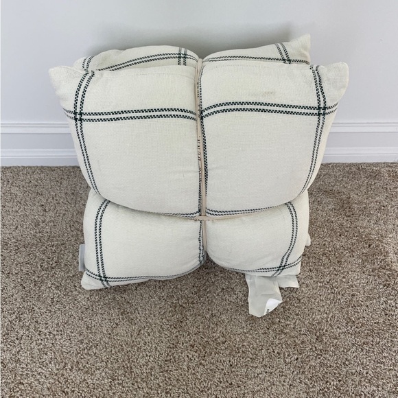 Rae Dunn Christmas green believe pillow set - Picture 2 of 4